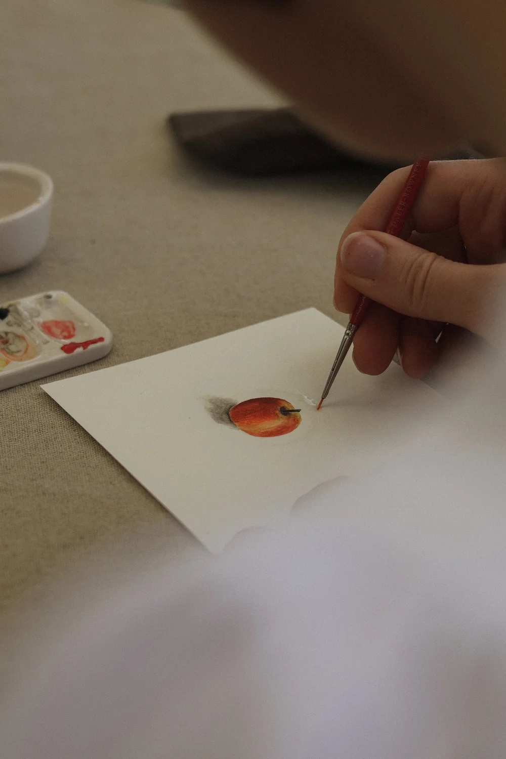 Watercolour painting on a slow afternoon